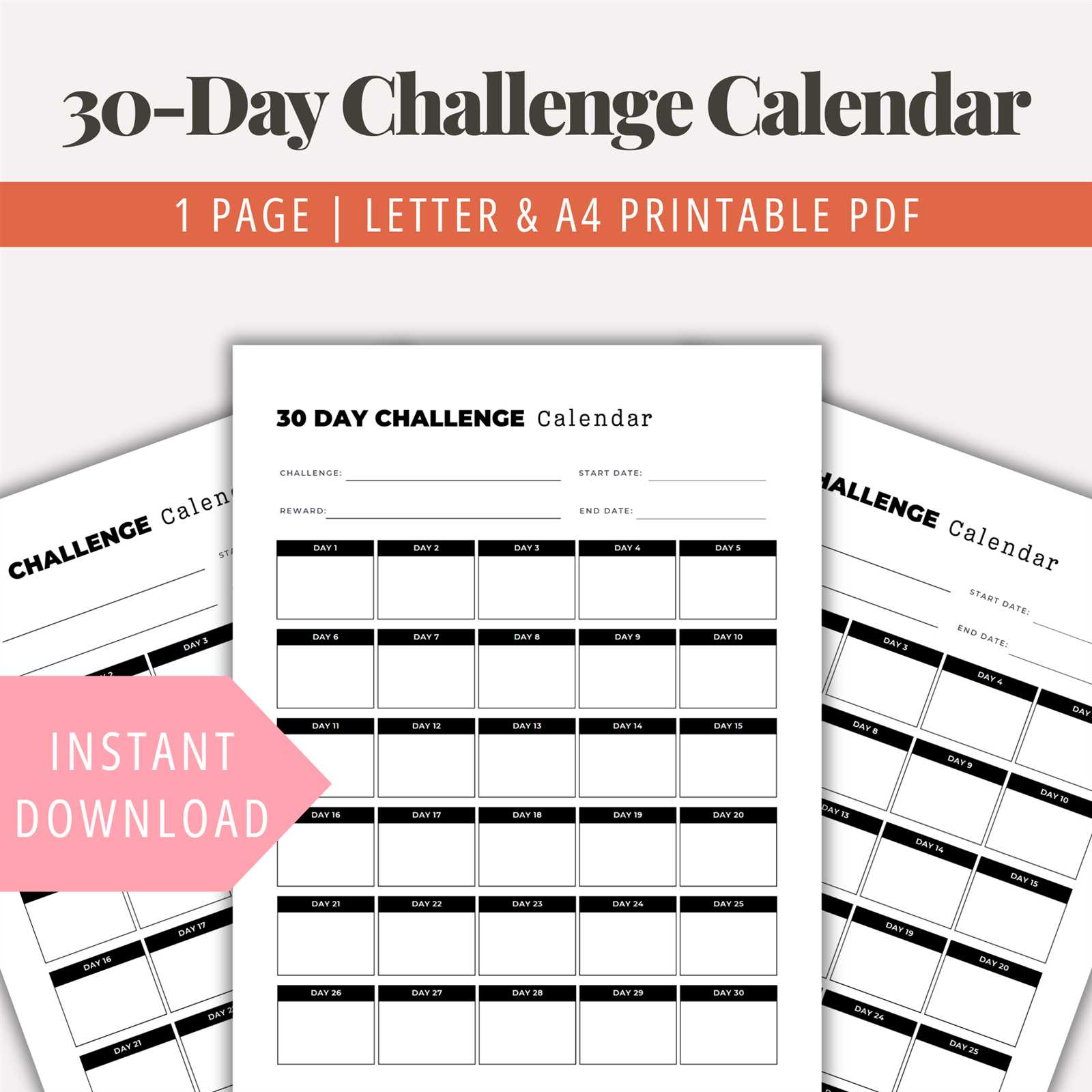 1 day calendar template