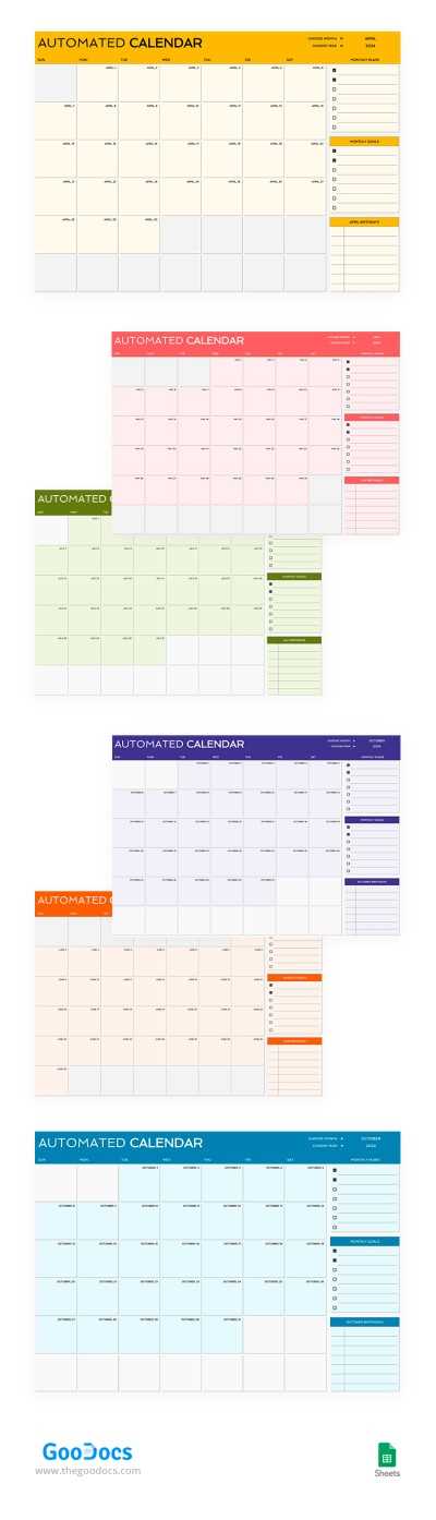 12 month event calendar template