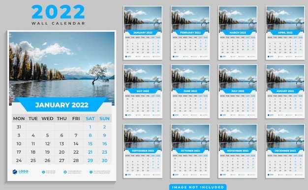 12 month wall calendar template
