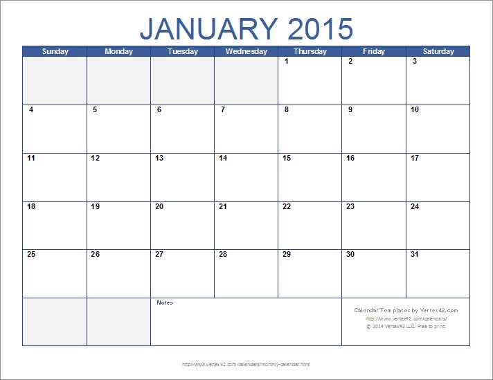 12 month wall calendar template