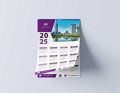 12 month wall calendar template