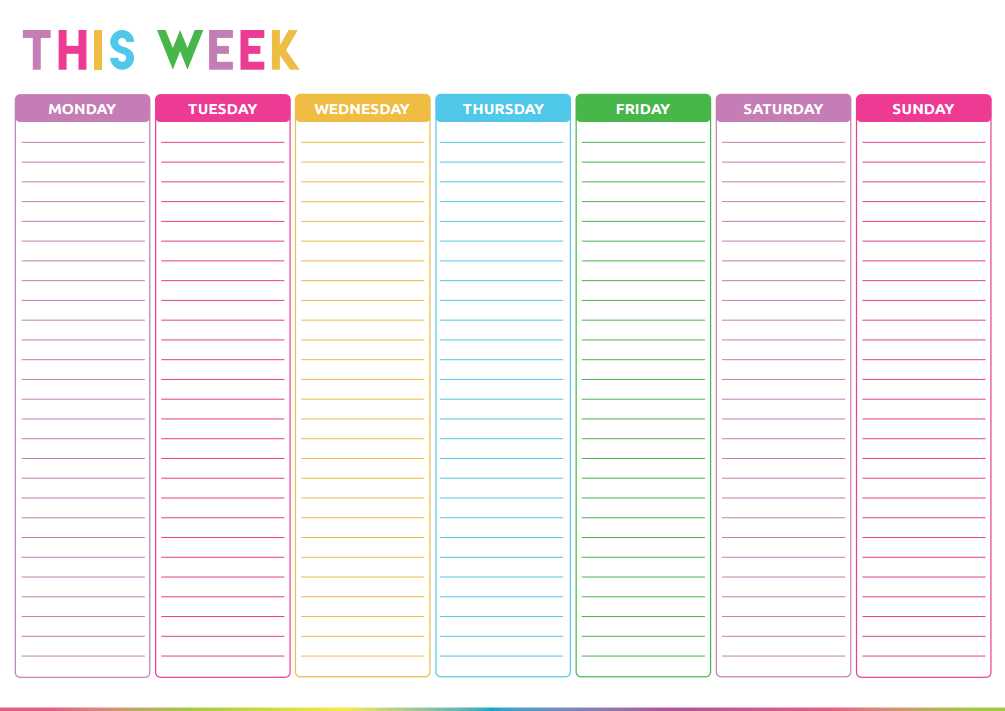 12 week calendar template