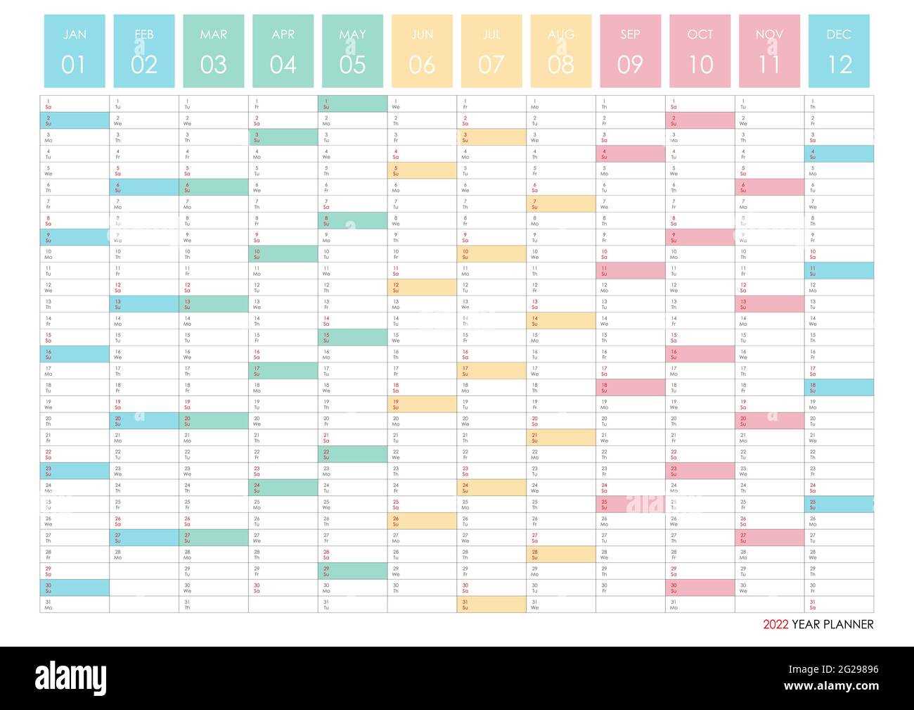 12 page calendar template