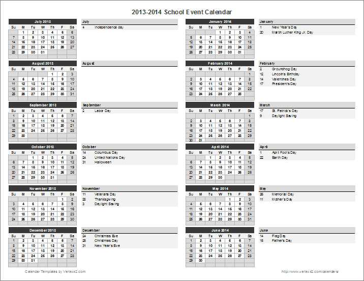 2010 calendar template