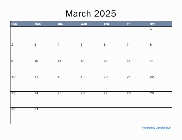 2025 blank calendar template free download