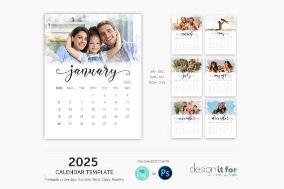 2025 calendar picture template