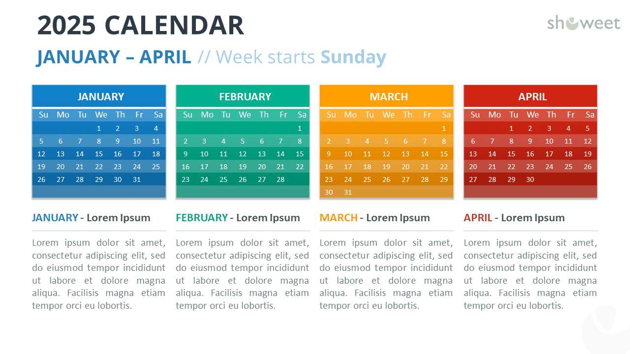 2025 calendar powerpoint template free