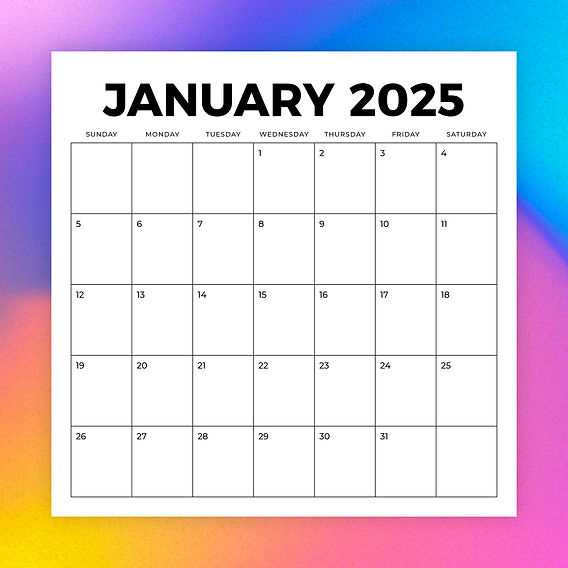 2025 calendar spreadsheet template