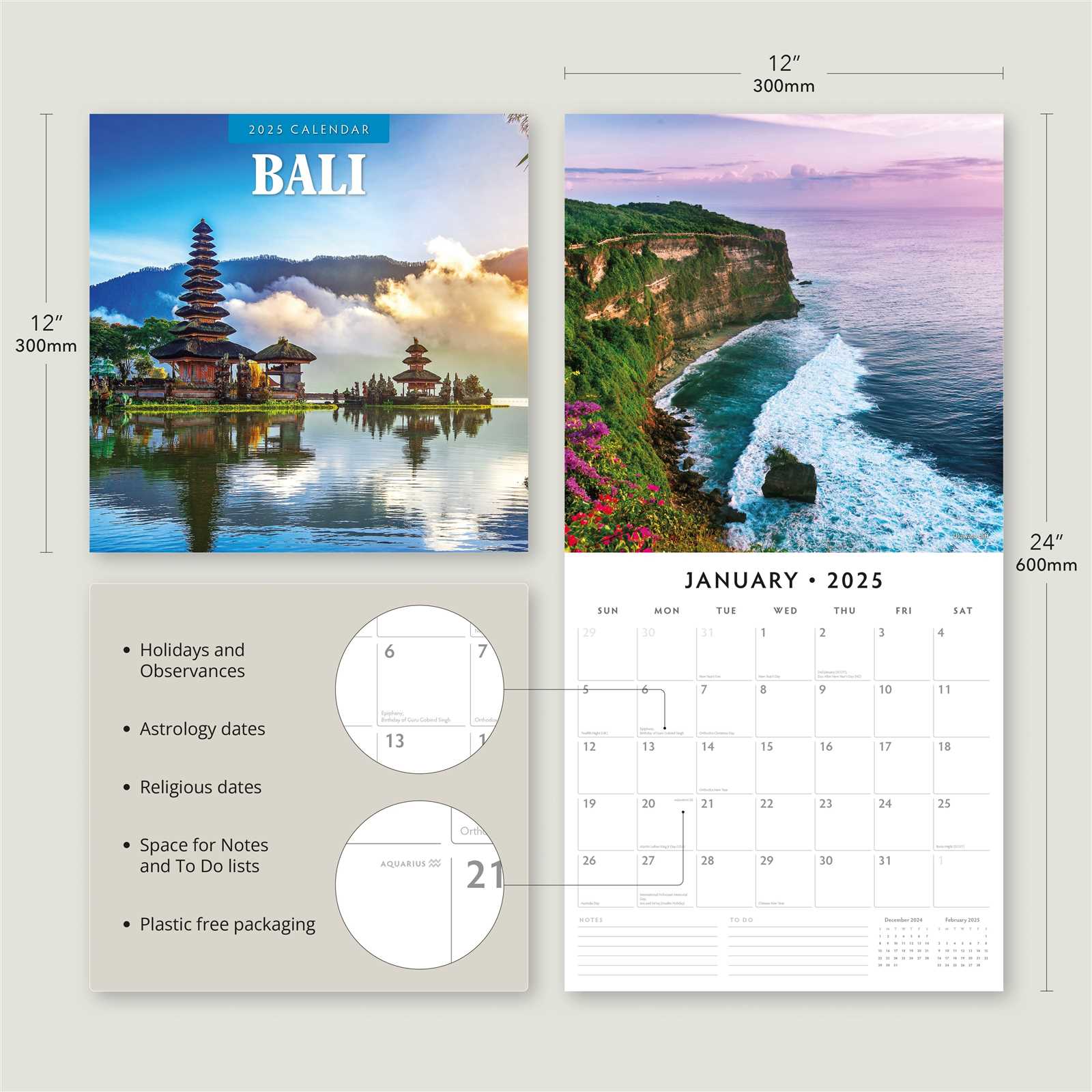 2025 calendar template indesign