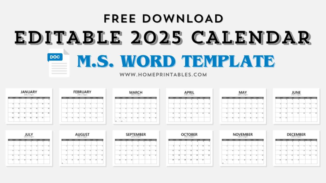 2025 calendar template microsoft