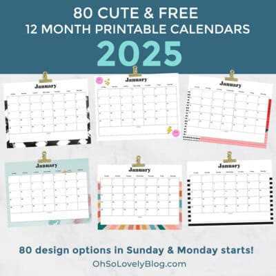 2025 calendar template with lines