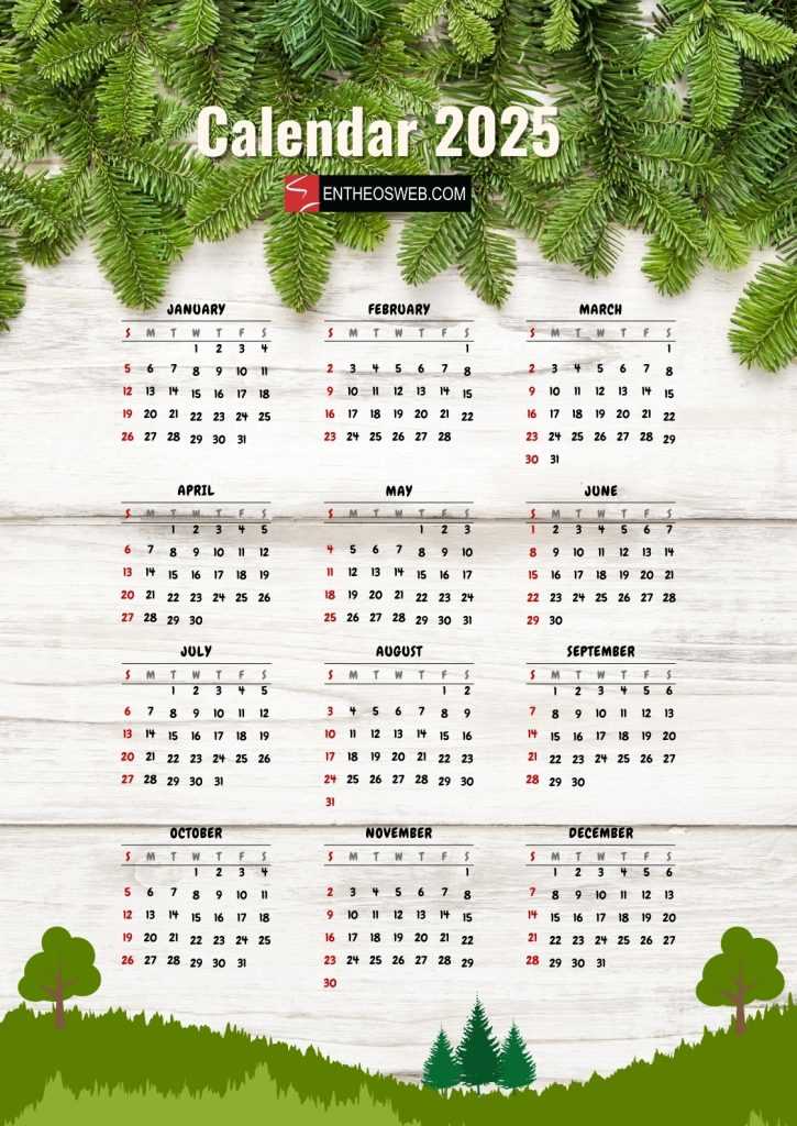 2025 calendar templates free download