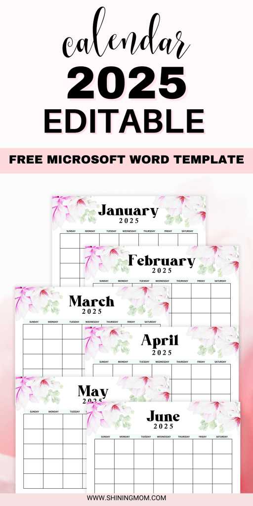 2025 calendar templates