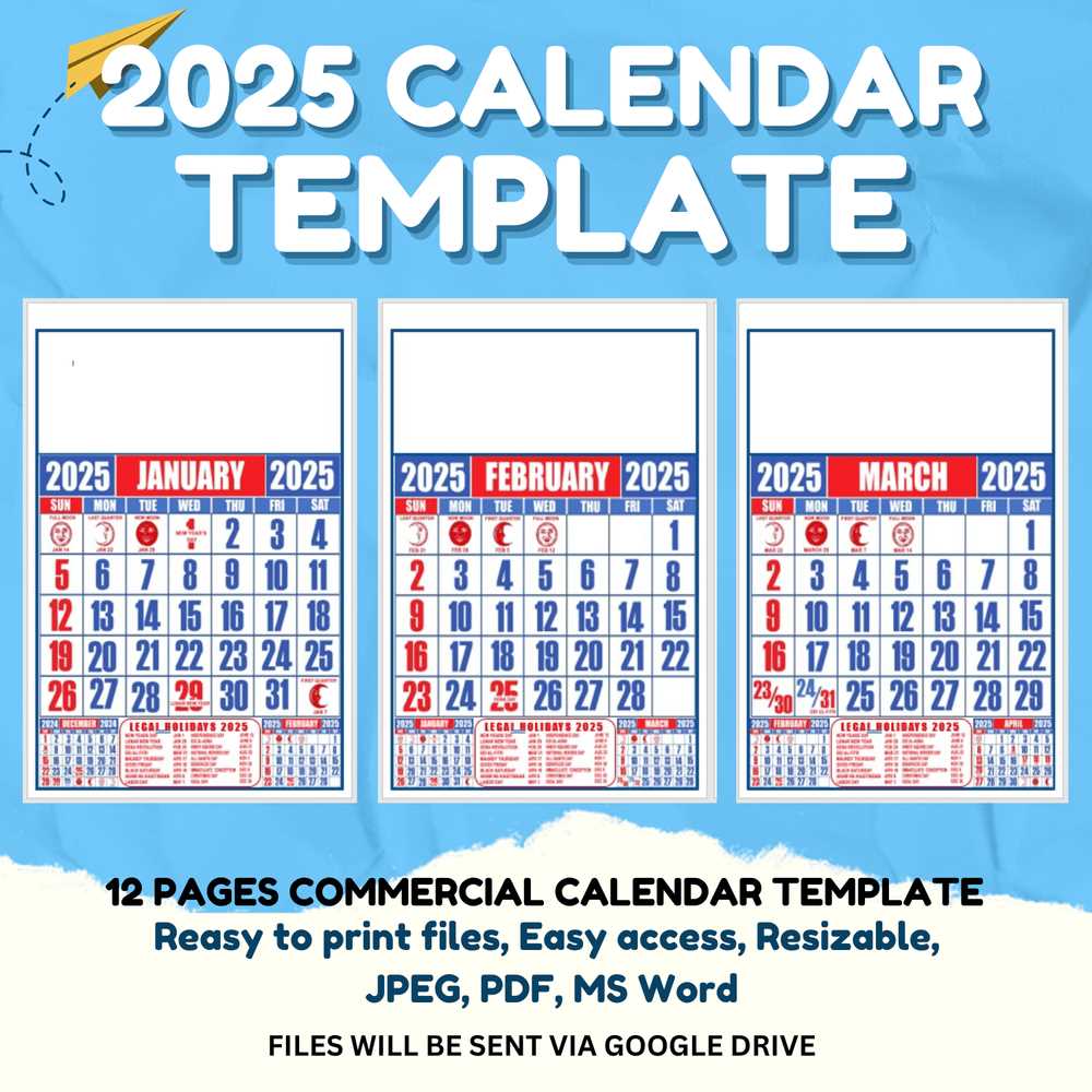 2025 editable calendar template