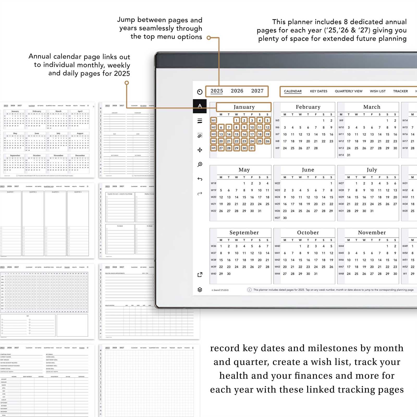 2025 evernote calendar template