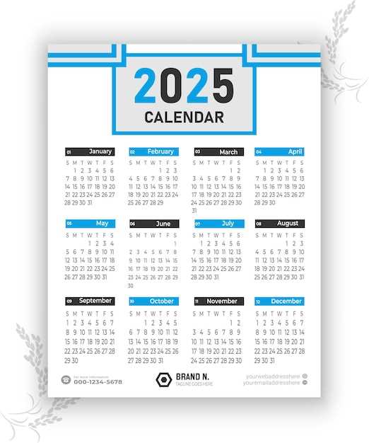 2025 photo calendar template