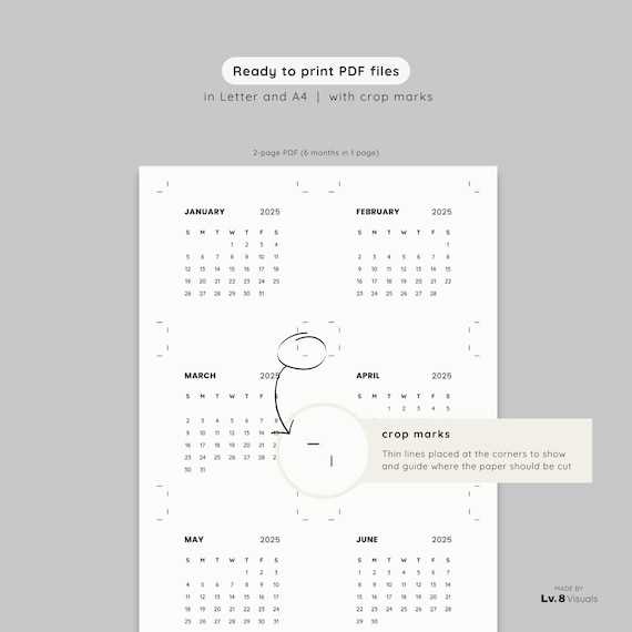 2025 pocket calendar template