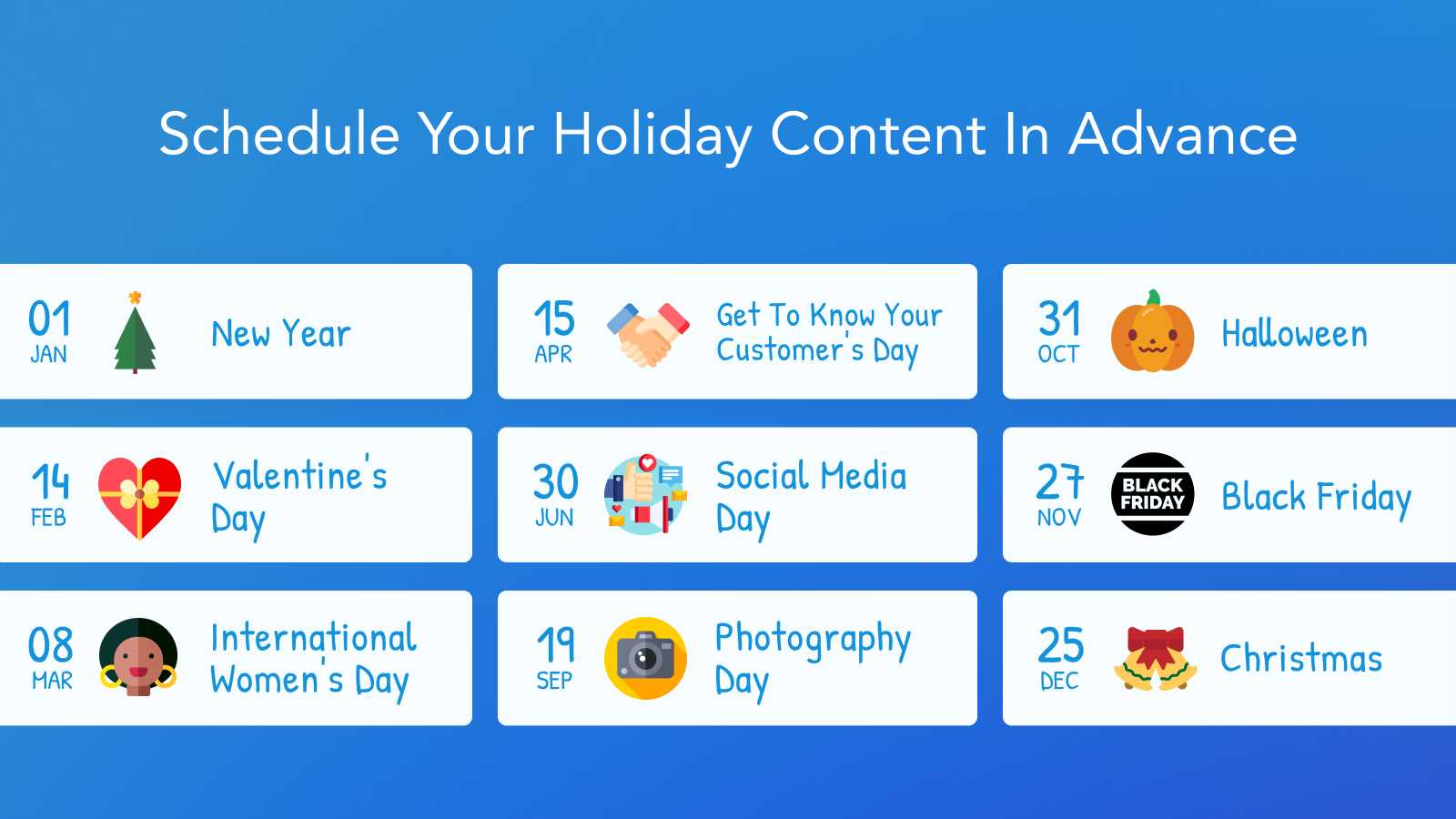 2025 social media content calendar template