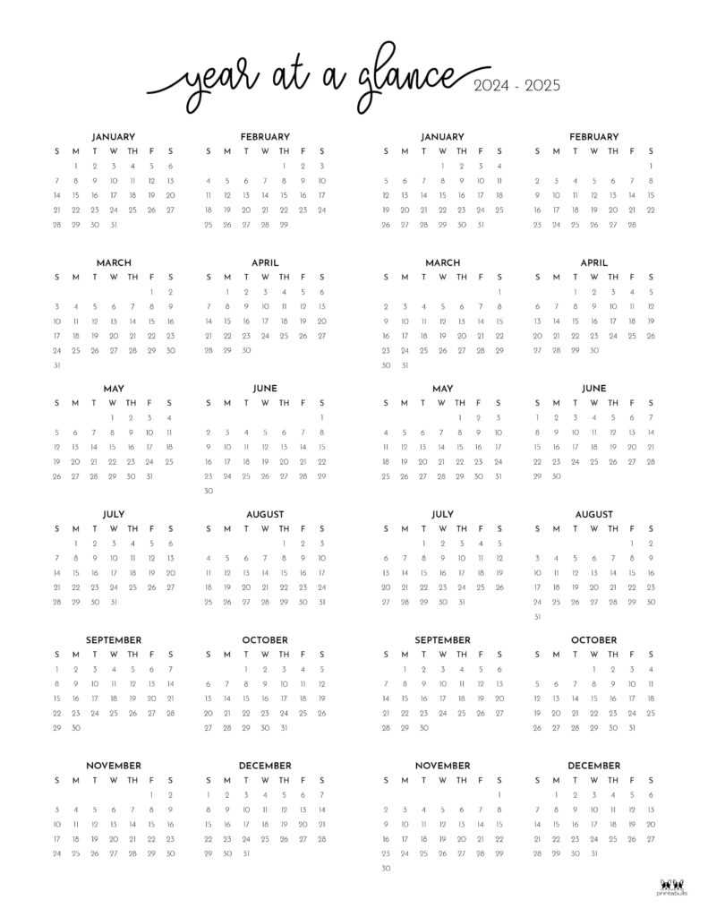 2025 to 2025 school year calendar template