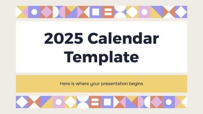 2025 and 2025 academic calendar template