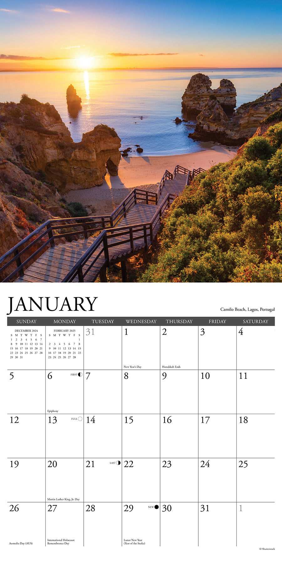 2025 calendar indesign template