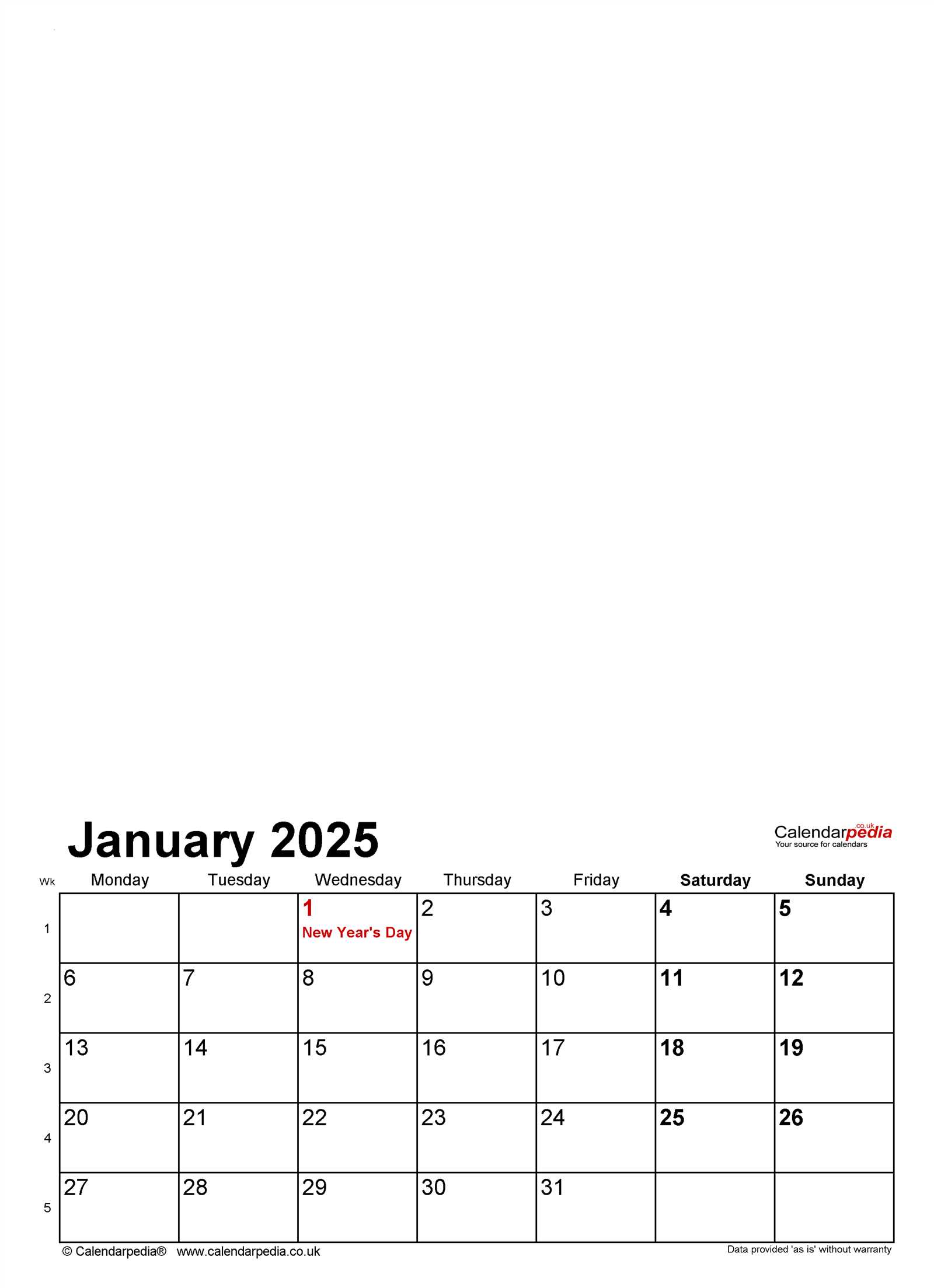 2025 calendar picture template