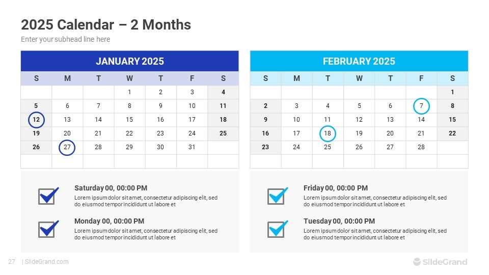 2025 calendar powerpoint template free