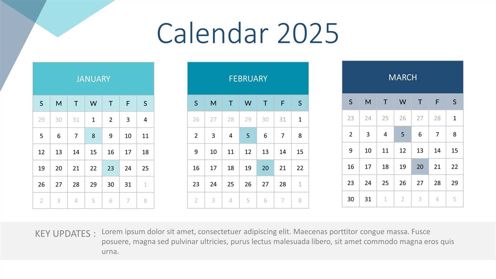 2025 calendar ppt template free