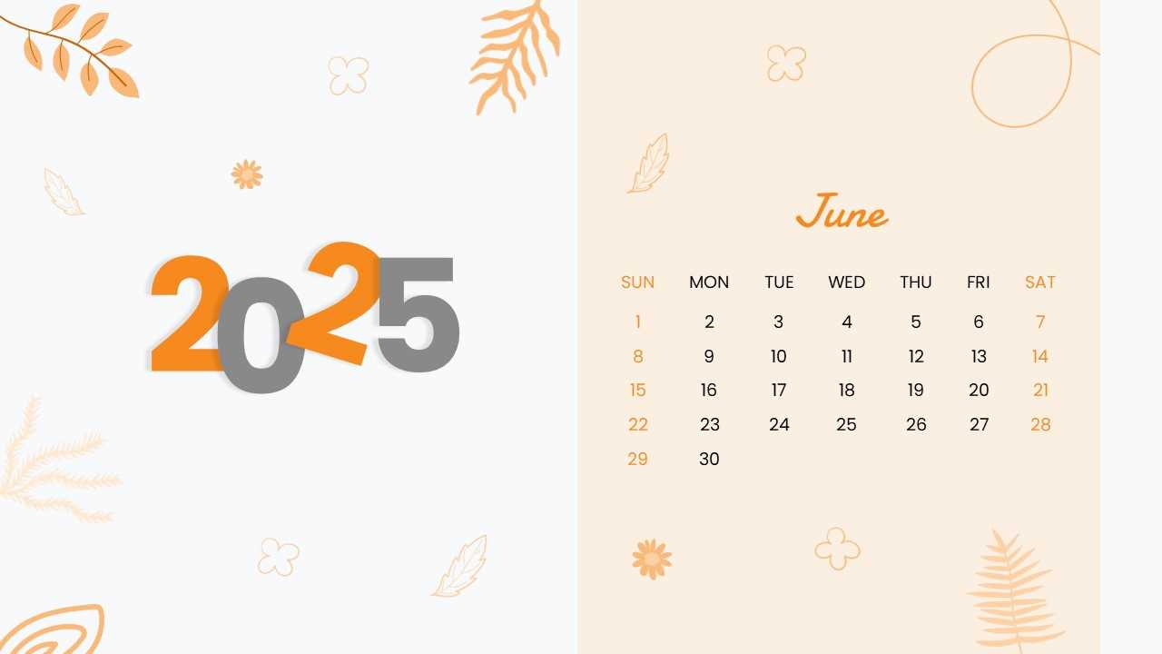 2025 calendar template for powerpoint