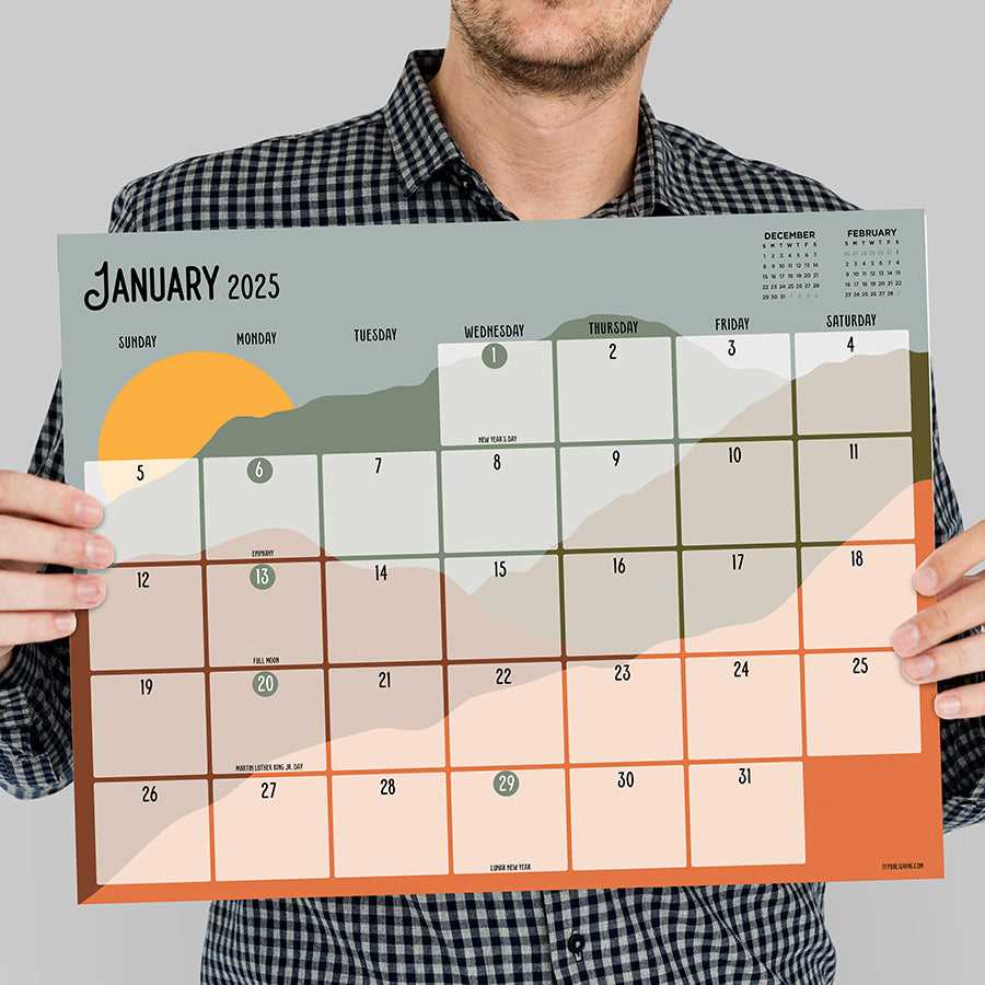 2025 calendar template for powerpoint