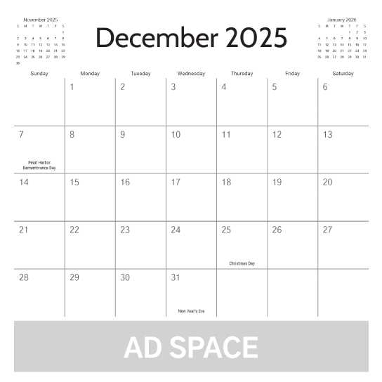 2025 calendar template illustrator