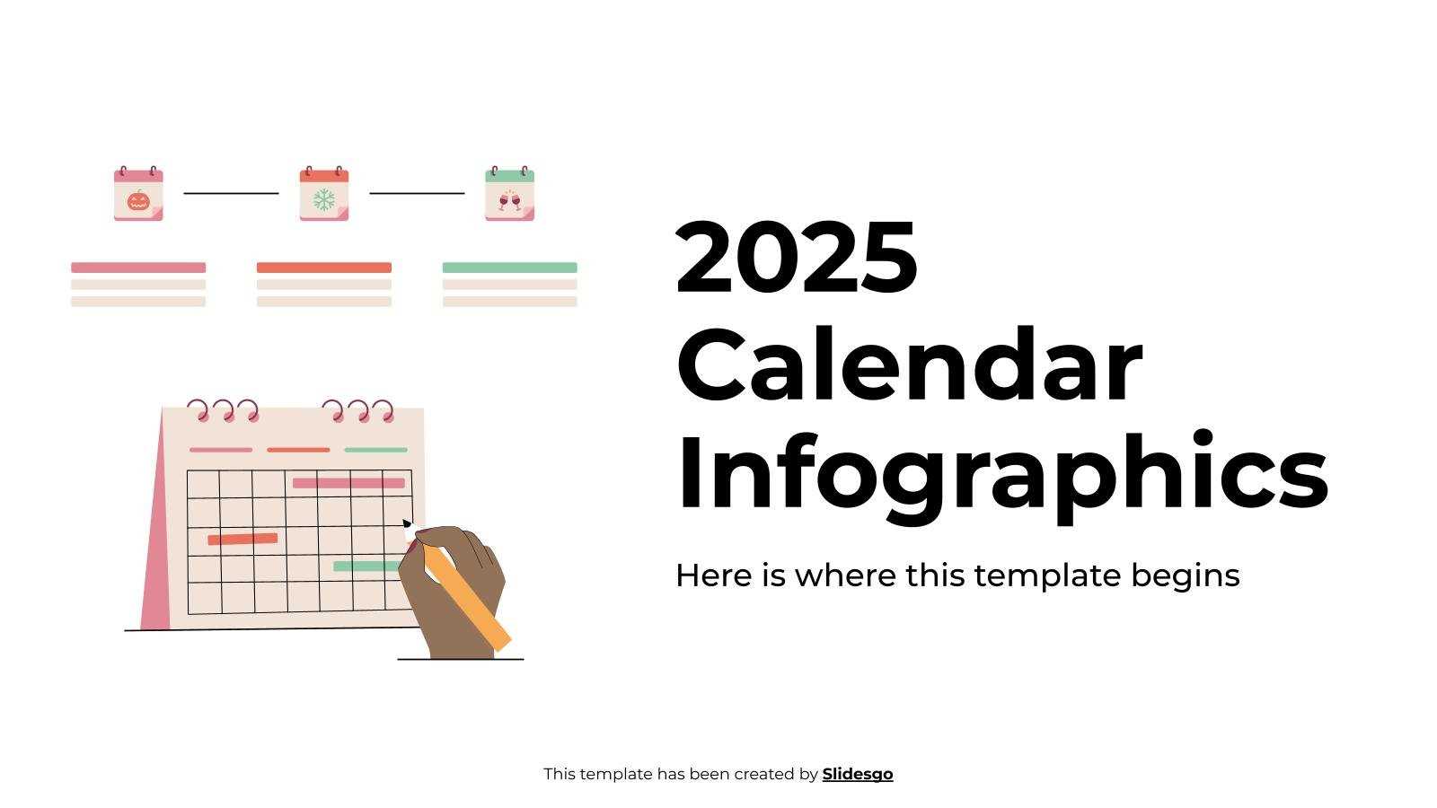 2025 calendar template ppt