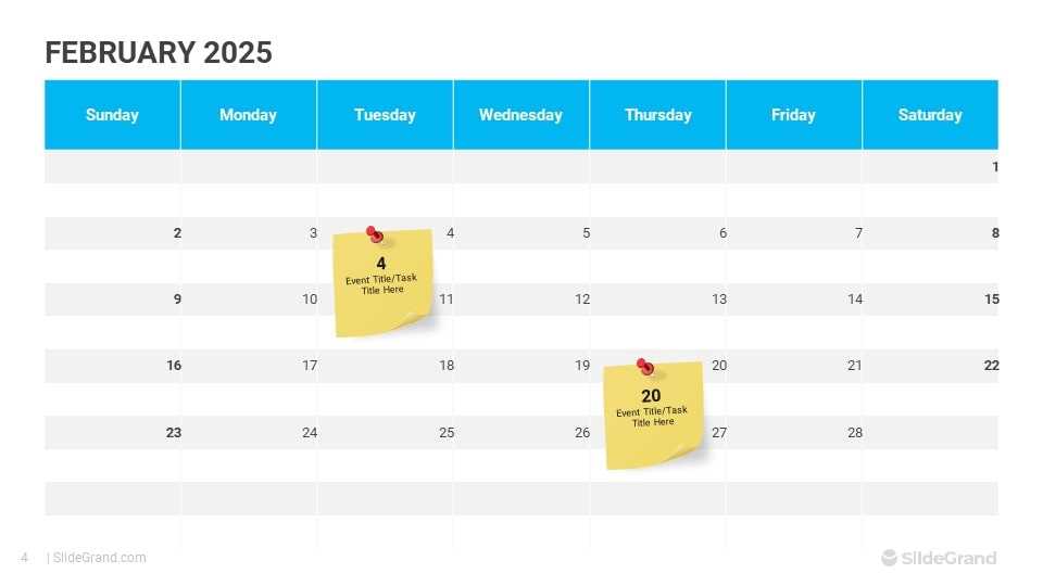 2025 calendar template ppt