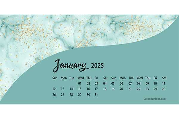 2025 desk calendar template