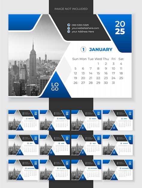 2025 desktop calendar template