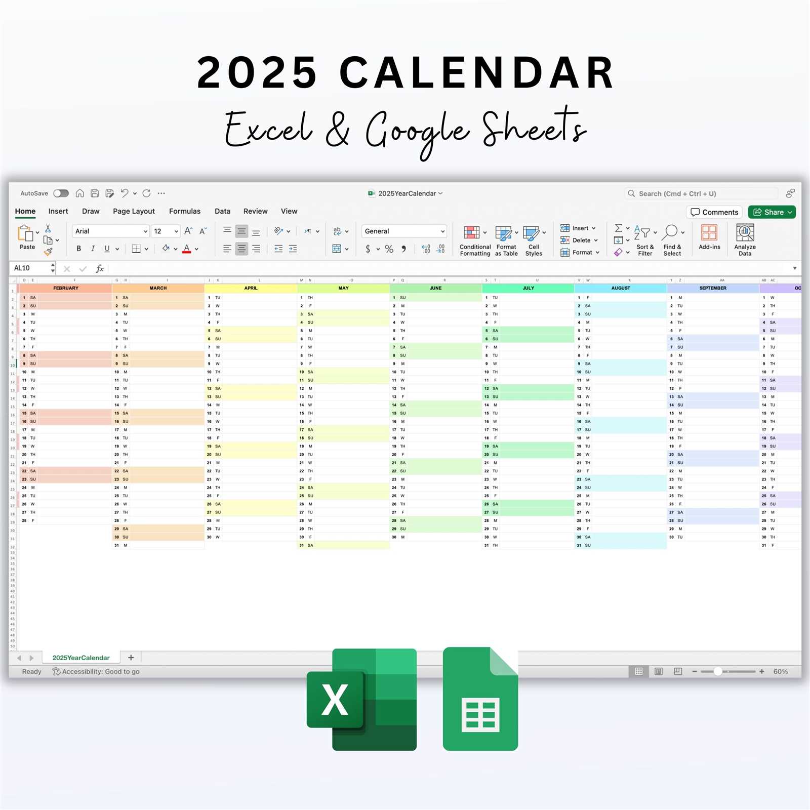 2025 event calendar template