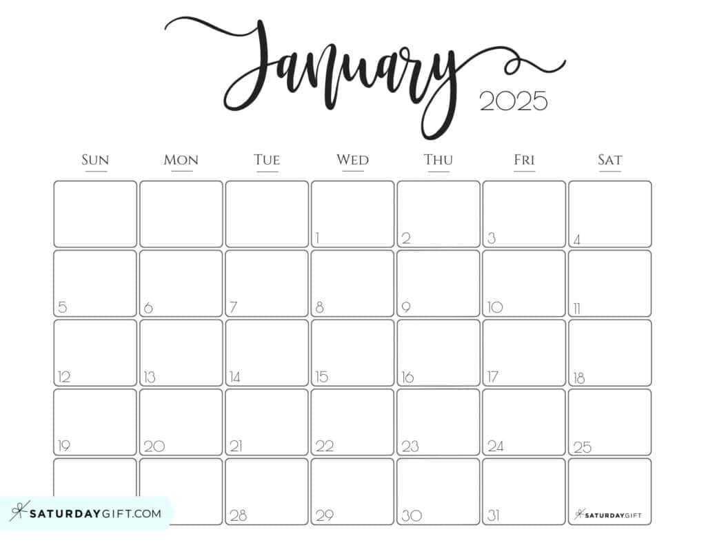 2025 free editable calendar template