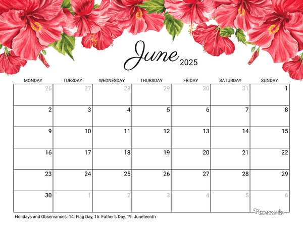 2025 june calendar template