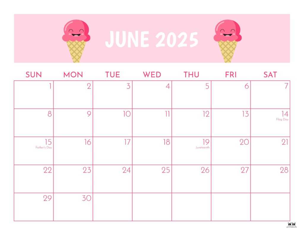 2025 june calendar template