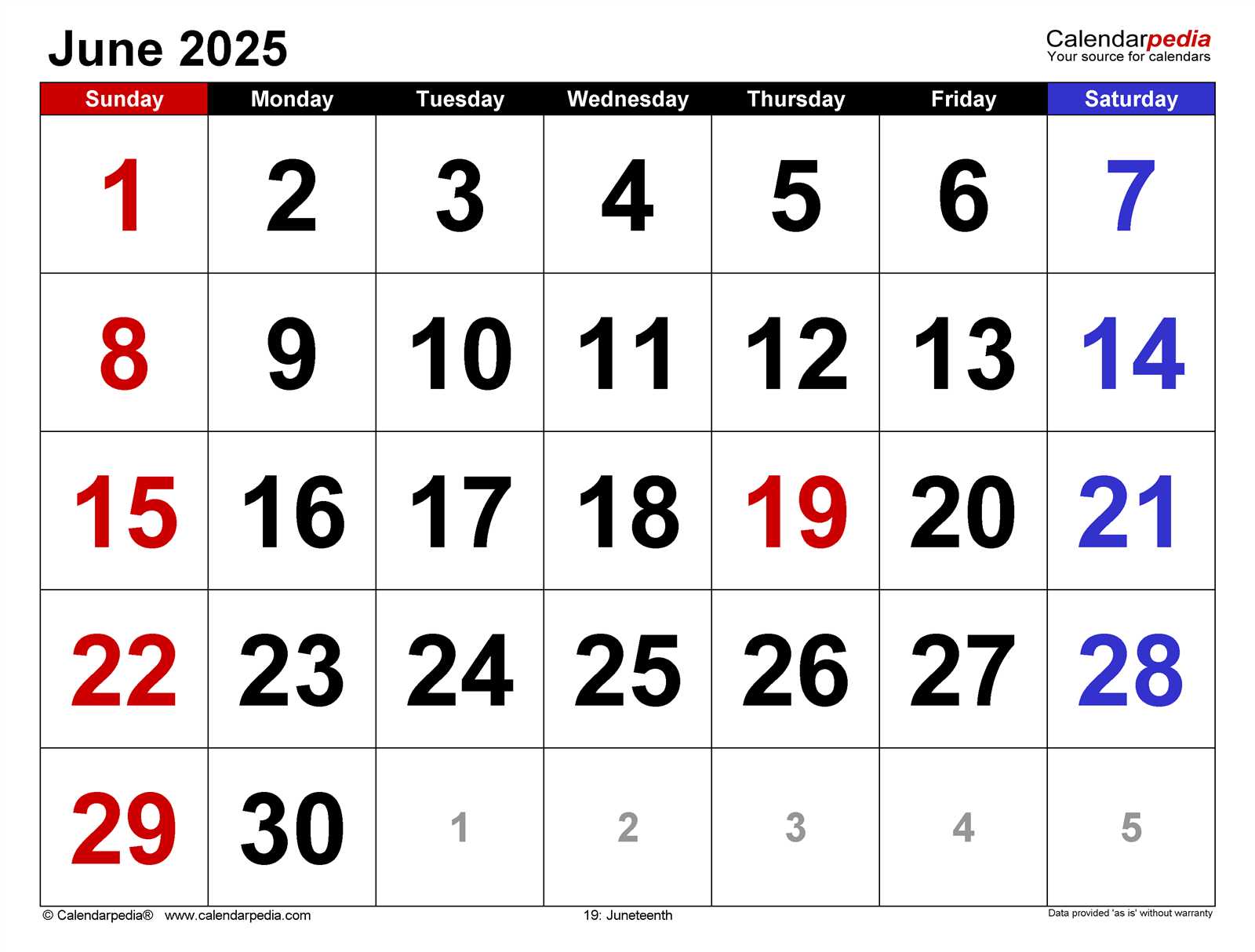 2025 june calendar template