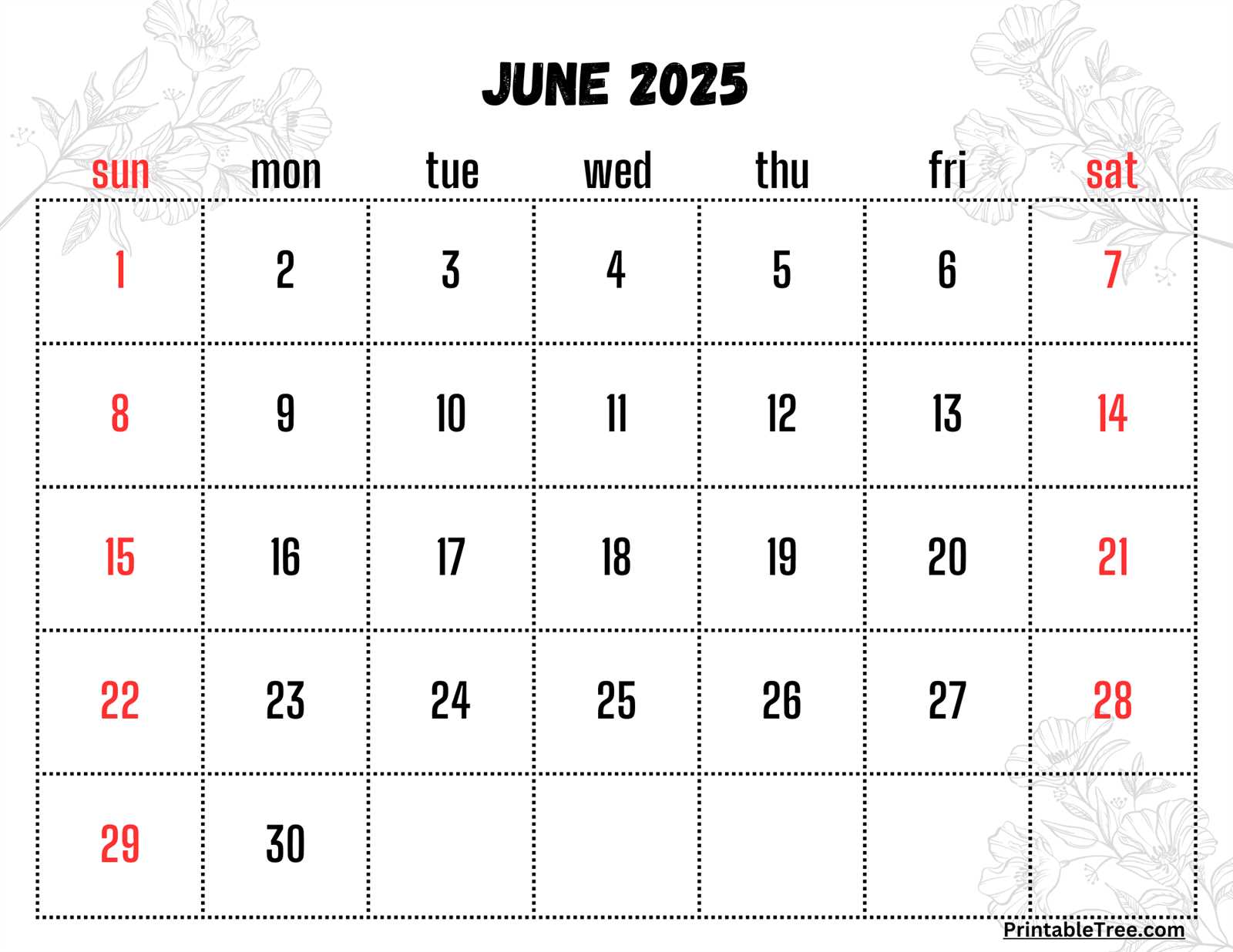 2025 monthly calendar template with holidays