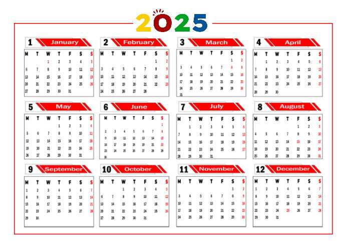 2025 pocket calendar template