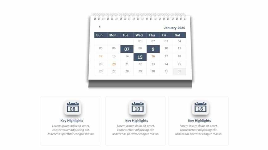 2025 powerpoint calendar template free