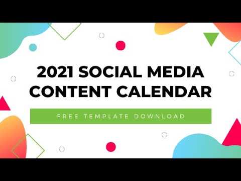 2025 social media content calendar template