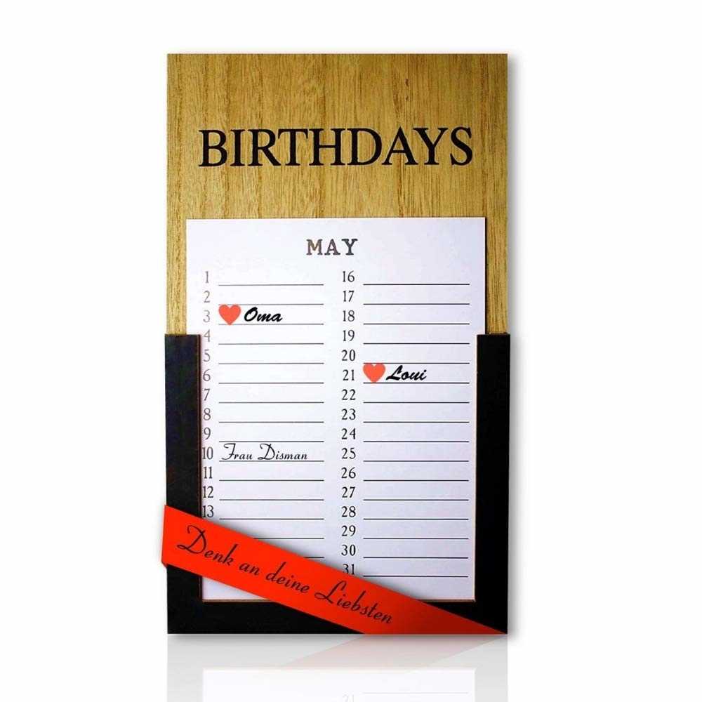 2026 birthday calendar template