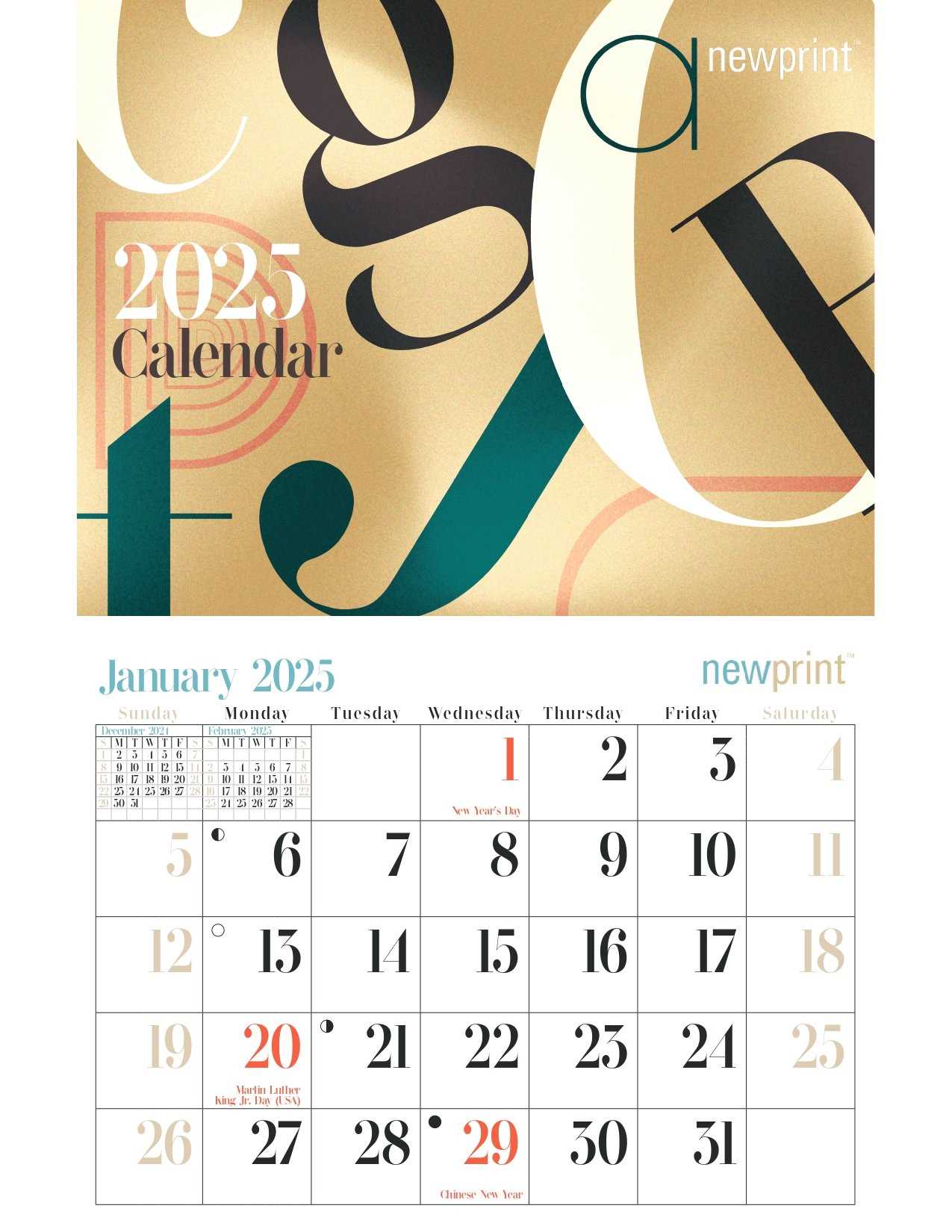 2026 calendar design template