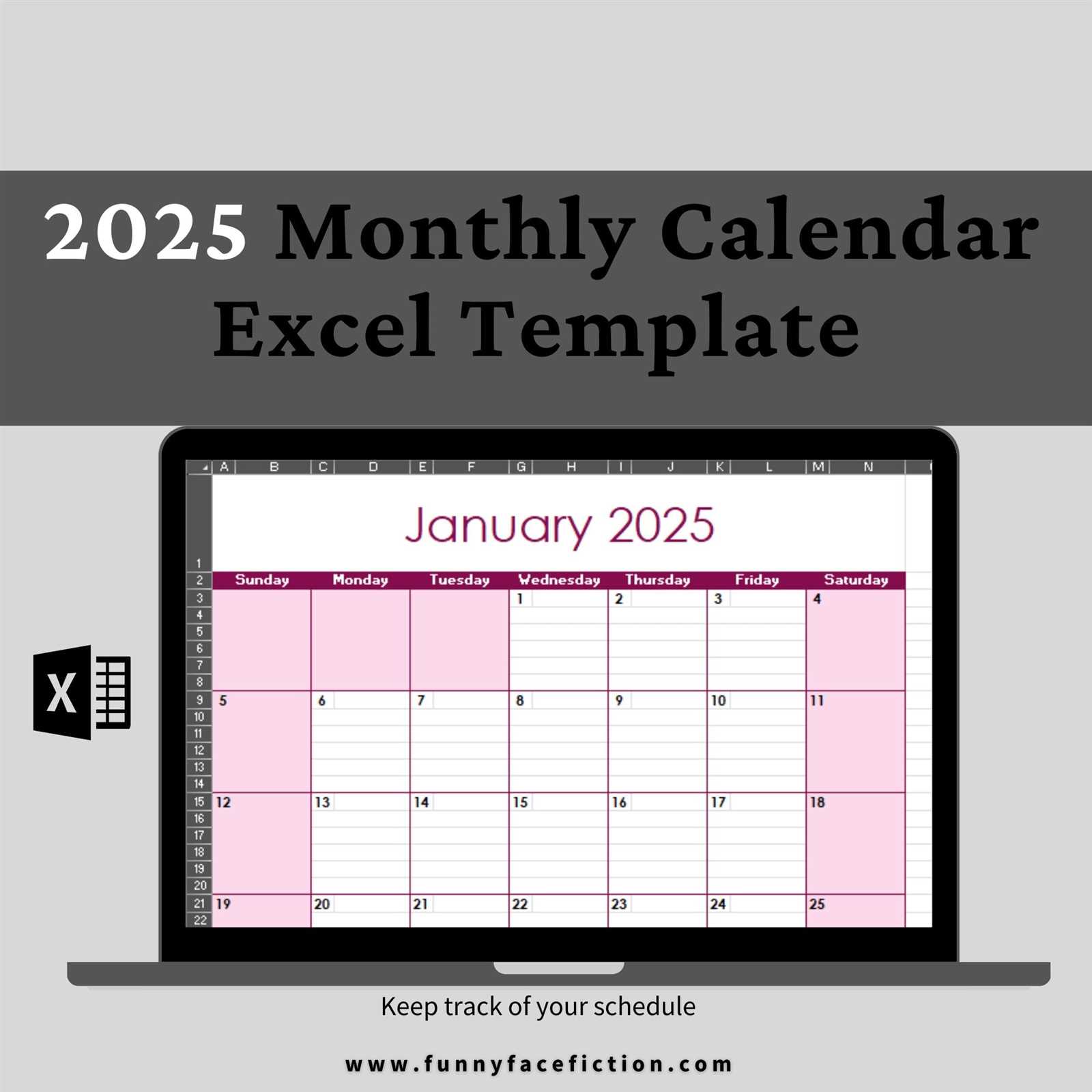 2026 calendar spreadsheet template