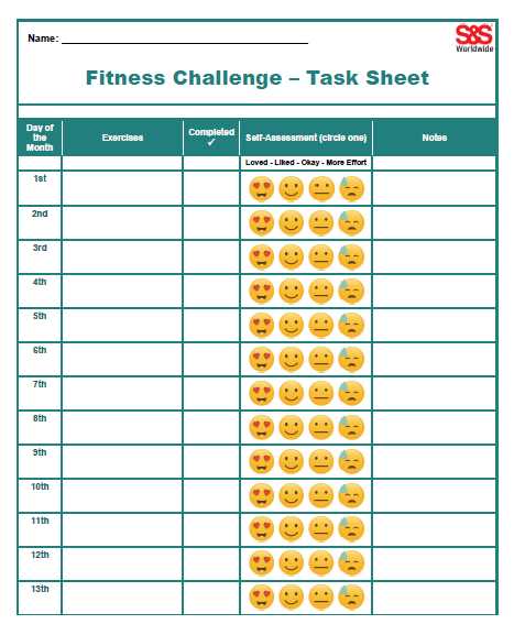 21 day challenge calendar template