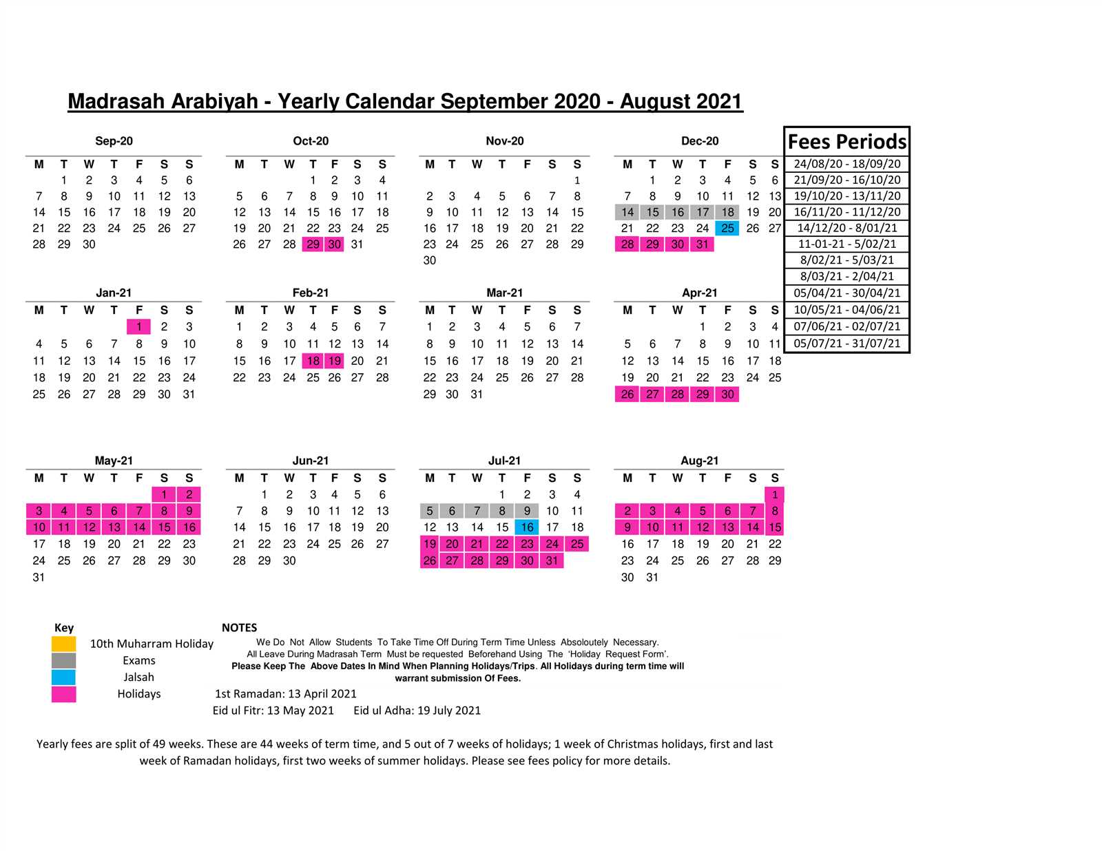 23 24 calendar template