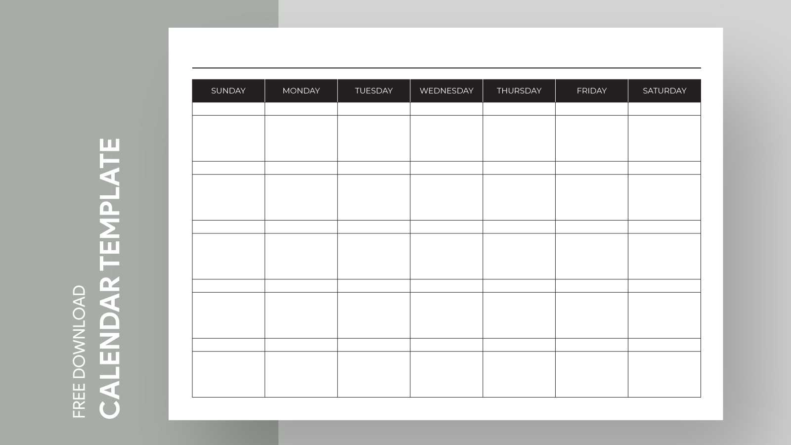 3 month blank calendar template